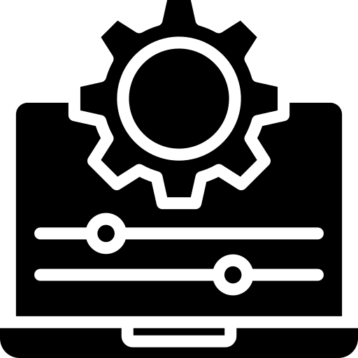 Configuration seo and web web design cogwheel icon