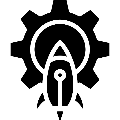Rocket launch startup rocket icon