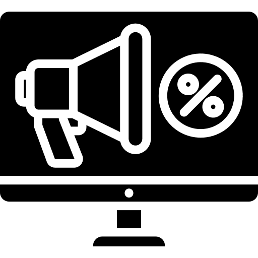 Discount sale advertising offer icon