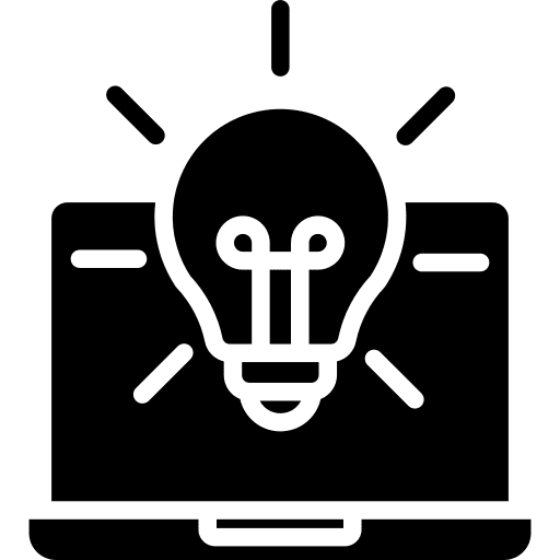 Idea computer education electronics icon