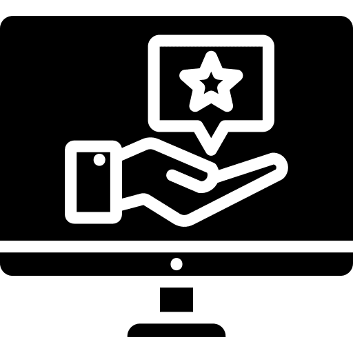 Favorite favourite hand star icon