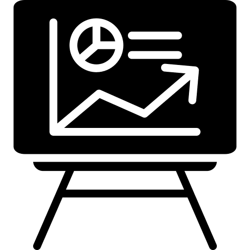Bar graph bar graph report growing icon