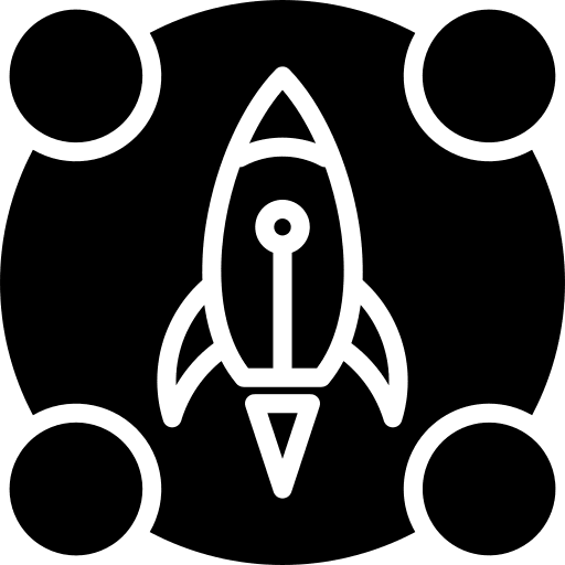 Rocket rocket startup business and finance icon