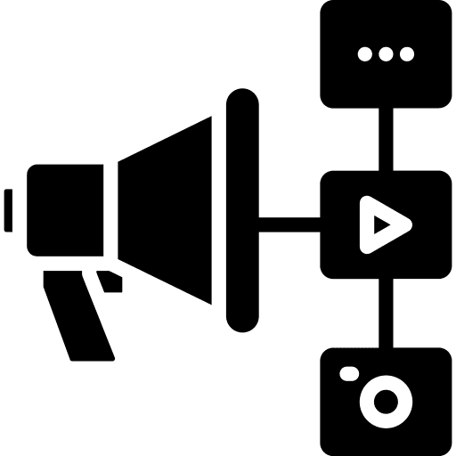 Social media ad marketing publicity icon