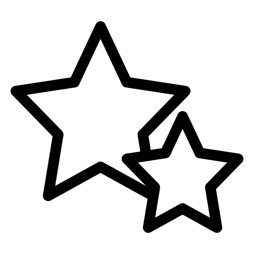 Stars famous success shapes and symbols icon Stars famous success shapes and symbols icon