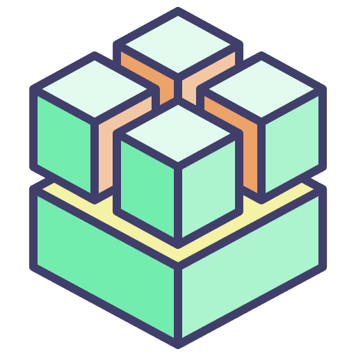 Cube 3d shapes and symbols geometric interface icon