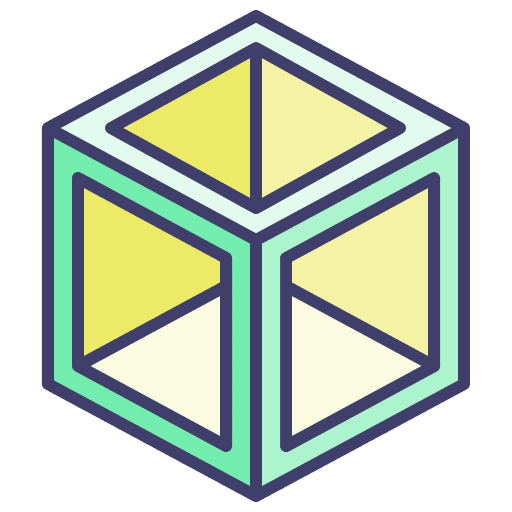 Cube 3d box geometric hole icon Cube 3d box geometric hole icon