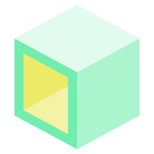 Cube 3d geometric shape shapes and symbols icon