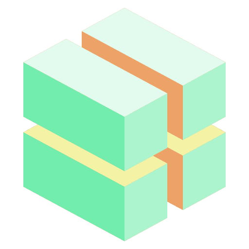 Cube 3d interface shapes and symbols square icon