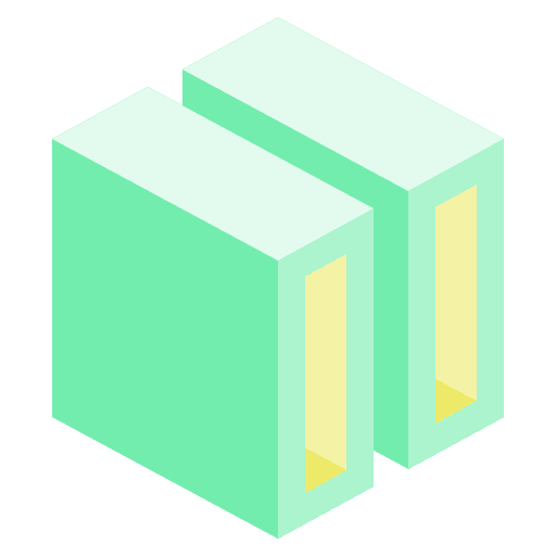Cube 3d interface shape slot icon