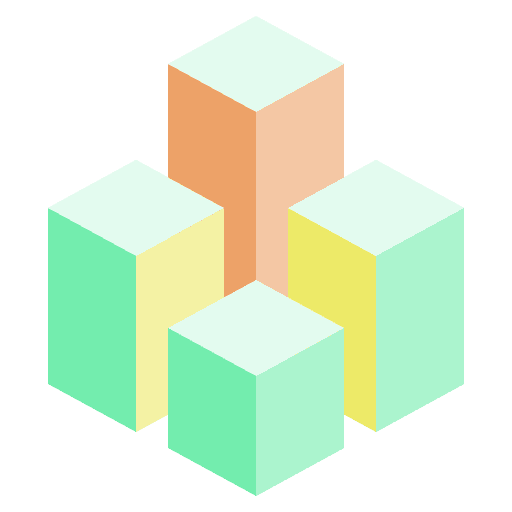 Cube 3d shape geometric diamond icon