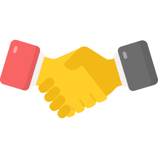 Partnership merger deal trick or treat icon Partnership merger deal trick or treat icon