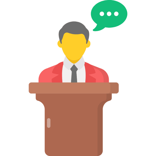 Speech speech man sermon icon Speech speech man sermon icon