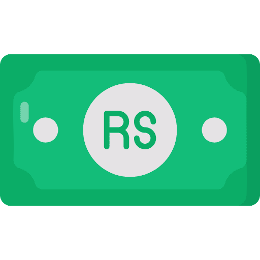 Rupee banknote cash rupee icon