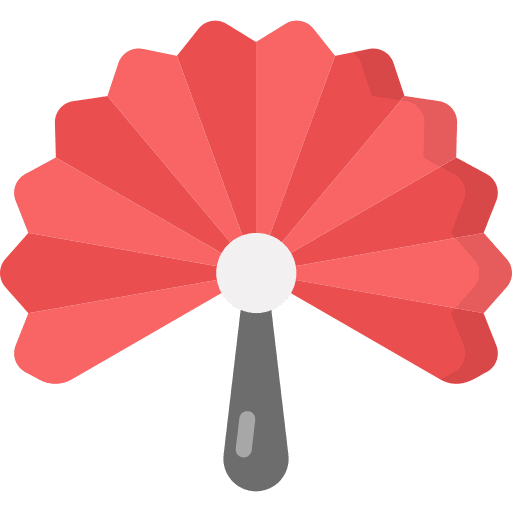 Fan hand uchiwa asian icon