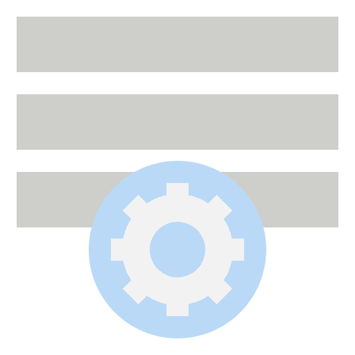 Procedure education setting automation icon Procedure education setting automation icon