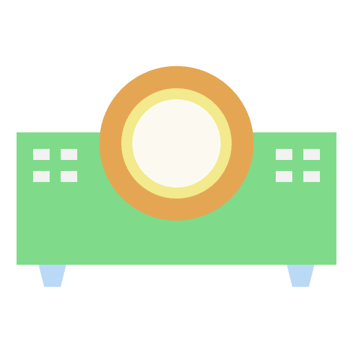 Projector business and finance device gadget icon Projector business and finance device gadget icon