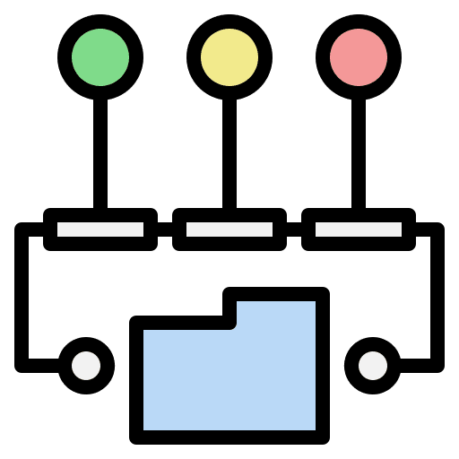 Data storage big data data storage connected icon