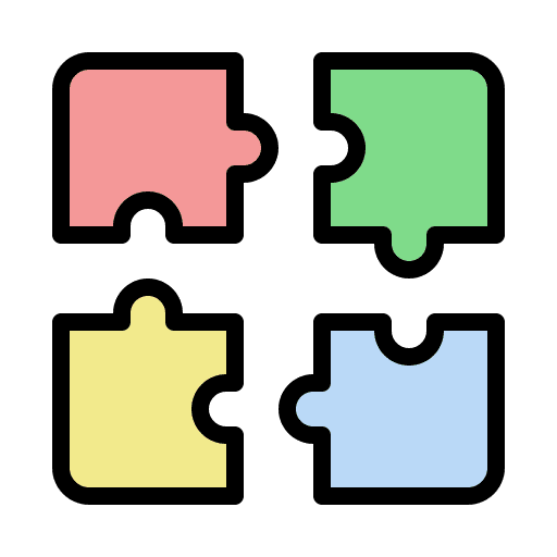 Skills solution integration business and finance icon