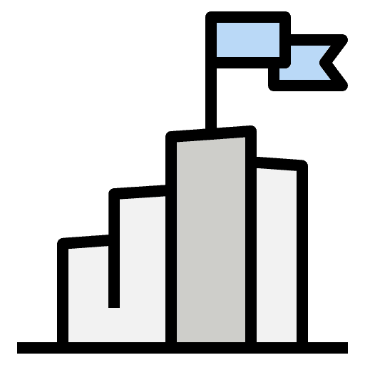 Achievement business and finance challenge goal icon Achievement business and finance challenge goal icon