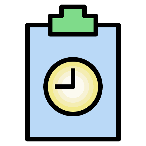 Evaluation files and folders appraisal checklist icon