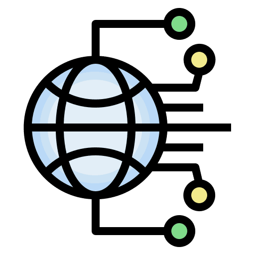 Globalization business and finance connection multi channel icon Globalization business and finance connection multi channel icon
