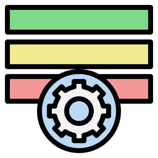 Procedure automation education business and finance icon Procedure automation education business and finance icon