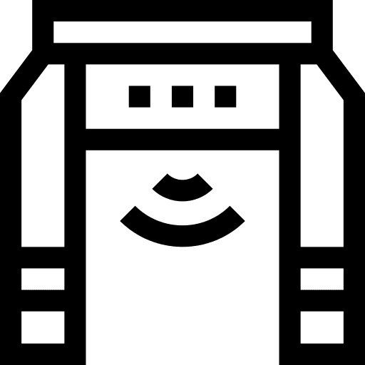 Metal detector detector door security icon