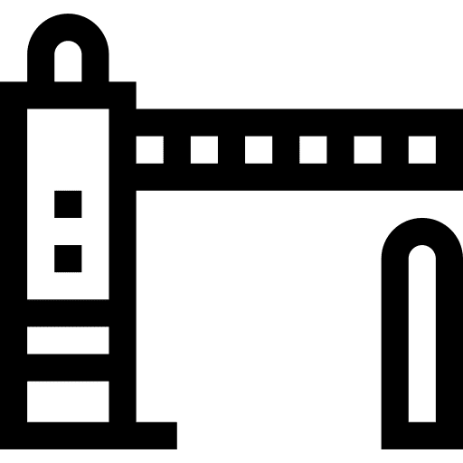 Barrier barrier gate signaling icon Barrier barrier gate signaling icon