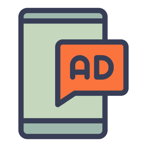 Advertising electronics smartphone handphone icon Advertising electronics smartphone handphone icon