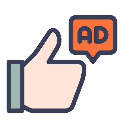 Advertising campaign like marketing icon Advertising campaign like marketing icon
