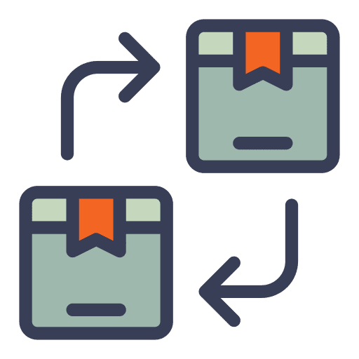 Box arrows package change icon
