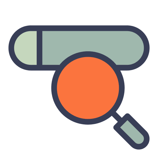 Searching magnifying glass multimedia url icon Searching magnifying glass multimedia url icon
