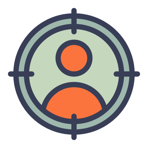 Target sniper shooting target icon Target sniper shooting target icon