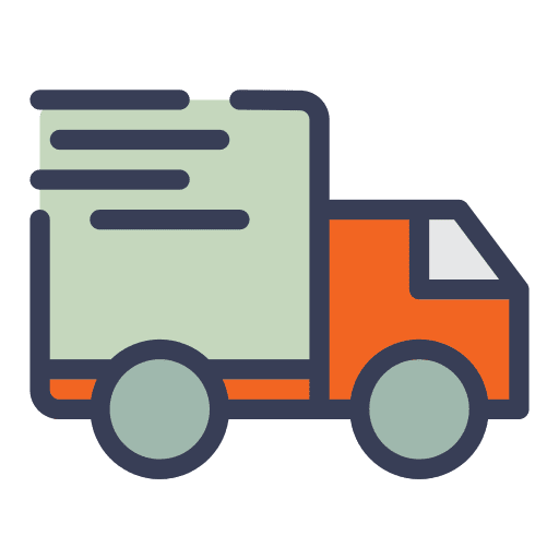 Delivery truck shipping and delivery fast delivery truck icon