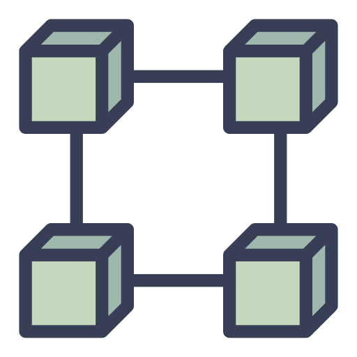 Blockchain blockchain technology cryptocurrency icon