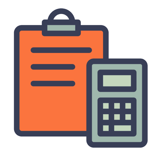 Calculator tax assessment business and finance icon Calculator tax assessment business and finance icon