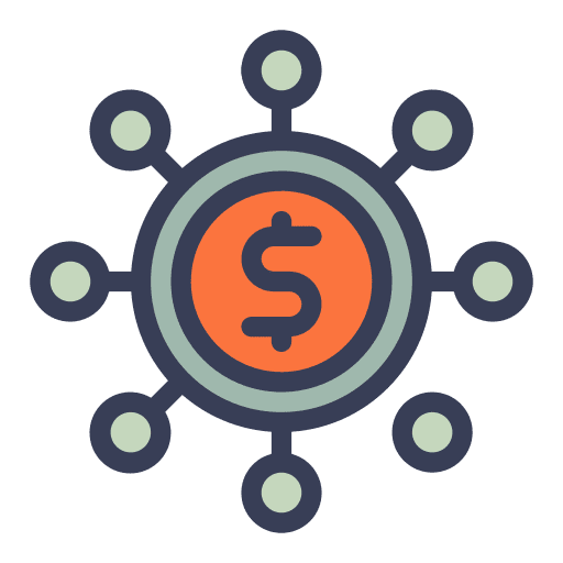 Fintech money currency finance fintech icon
