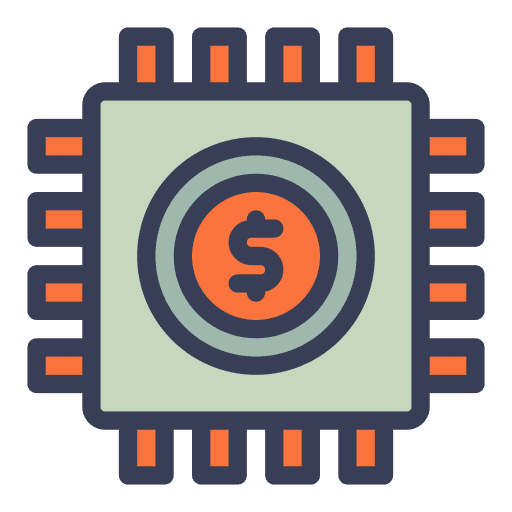 Fintech profit revenue fintech icon
