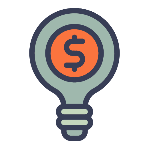 Bulb bulb money business and finance icon Bulb bulb money business and finance icon