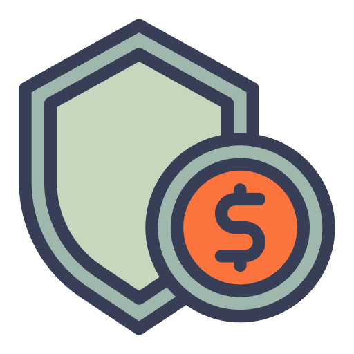 Finance business and finance shield banking icon Finance business and finance shield banking icon