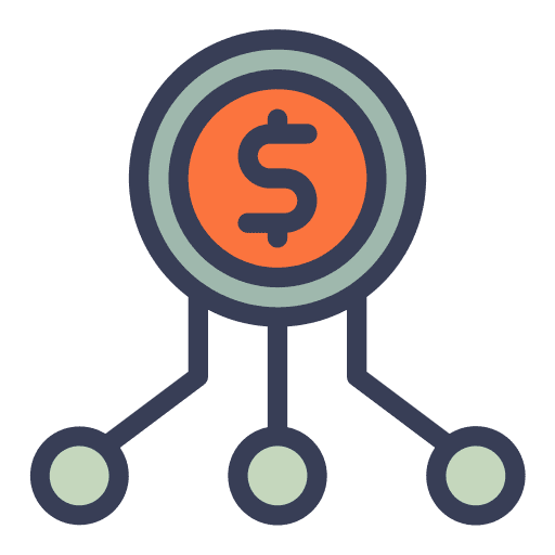 Fintech network money business and finance icon Fintech network money business and finance icon