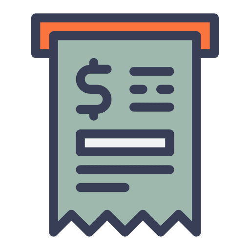 Invoice bill validating ticket invoice icon Invoice bill validating ticket invoice icon
