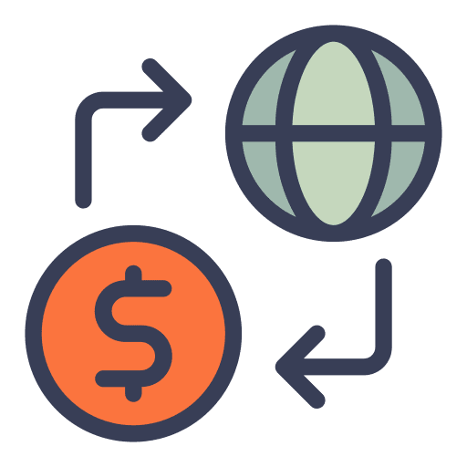 Money exchange digital money currency exchange business and finance icon Money exchange digital money currency exchange business and finance icon