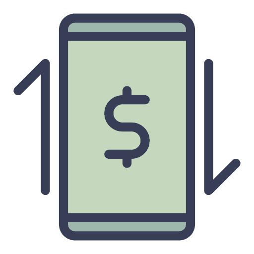 Money transfer money transfer mobile banking money transaction icon Money transfer money transfer mobile banking money transaction icon