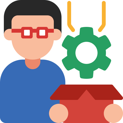 Quality control product management engineer production icon