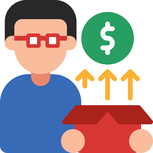Cost sale cost productivity icon Cost sale cost productivity icon