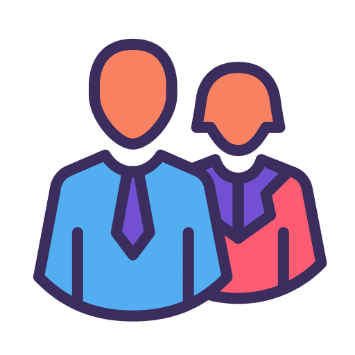 Partnership coworker colleague people icon