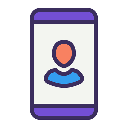 Contact account people mobile icon Contact account people mobile icon
