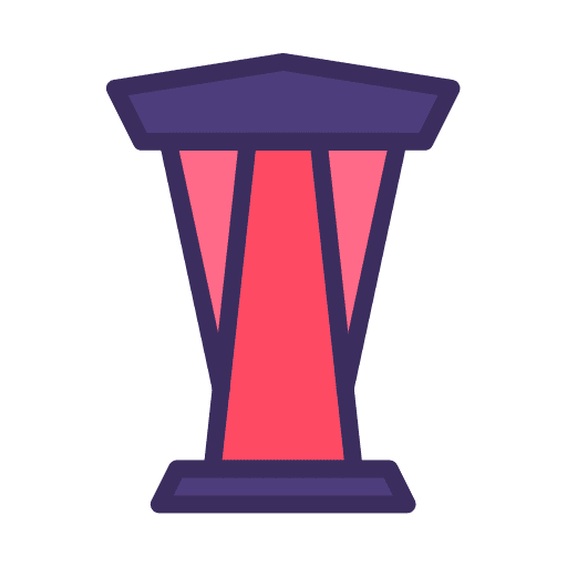 Podium communications speech rostrum icon Podium communications speech rostrum icon